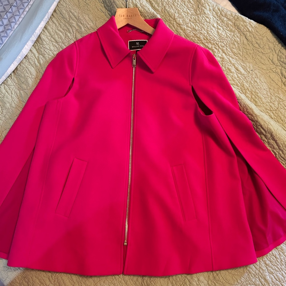 Melanie Lyne Pink Cape Jacket